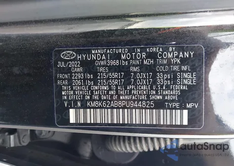 2023 Hyundai Kona Sel from USA, damaged, VIN KM8K62AB8PU944825